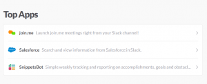 Slack - top apps