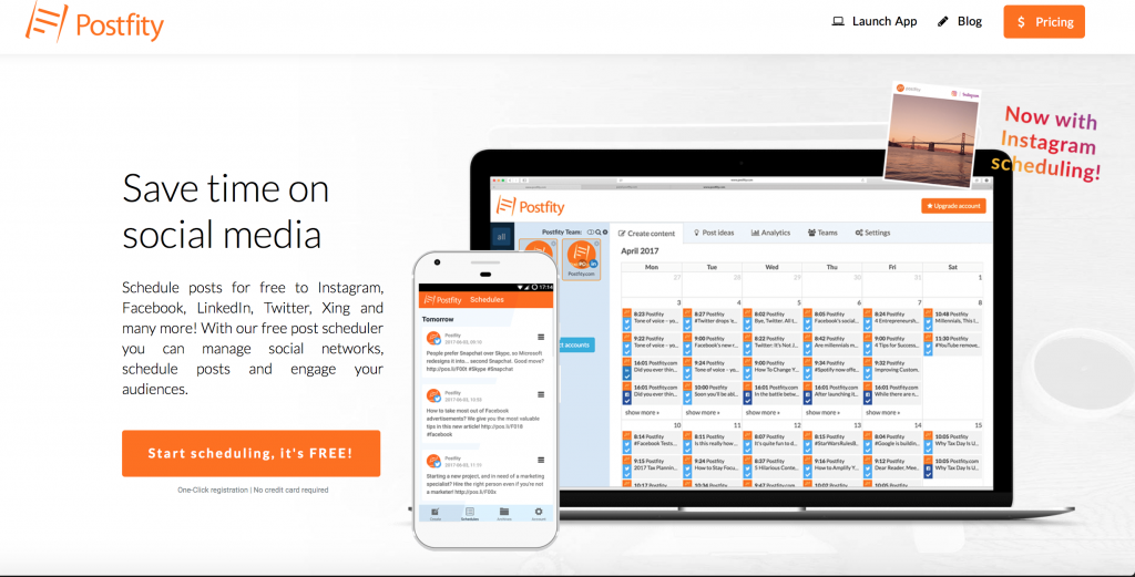 postfity social media scheduler