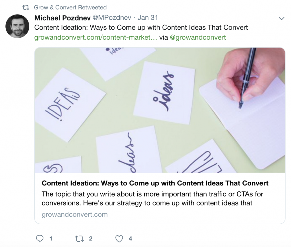 Grow and convert content ideas Postfity 