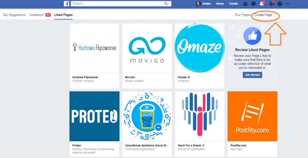 Create a Facebook Page