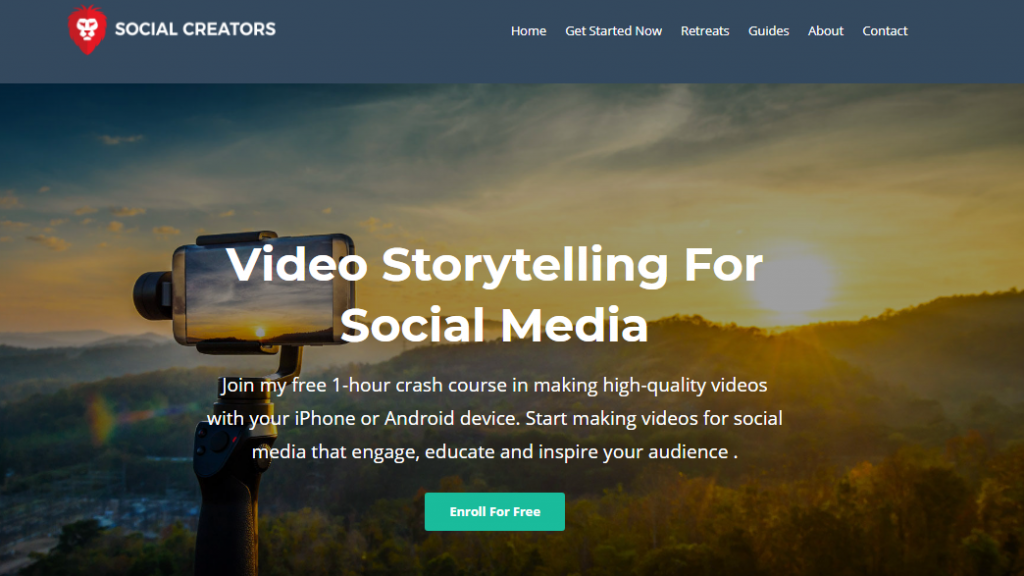 Social Media Marketing Courses Video Storytelling for Social Media