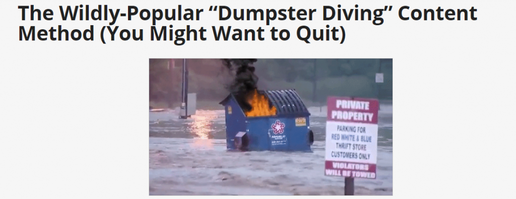 dumpster diving