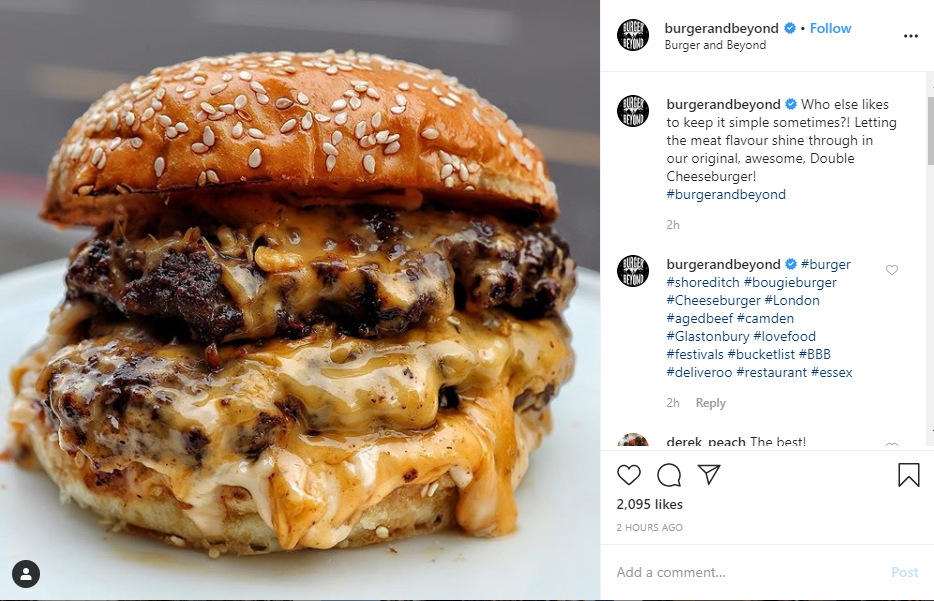 burger food hashtag