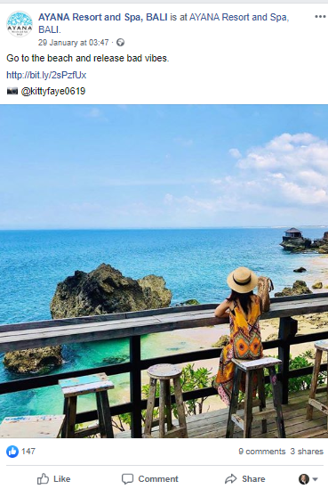 bali hotel beach hotel social media marketing ideas