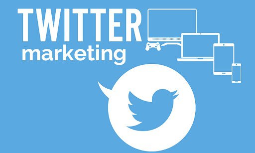Twitter marketing text with Twitter logo and appliances