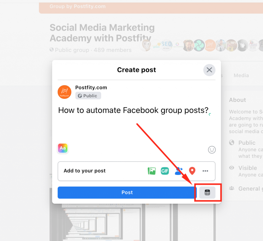 How to automate Facebook group posts