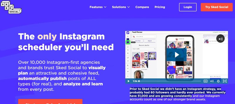 skedsocial post planner alternative for Instagram 