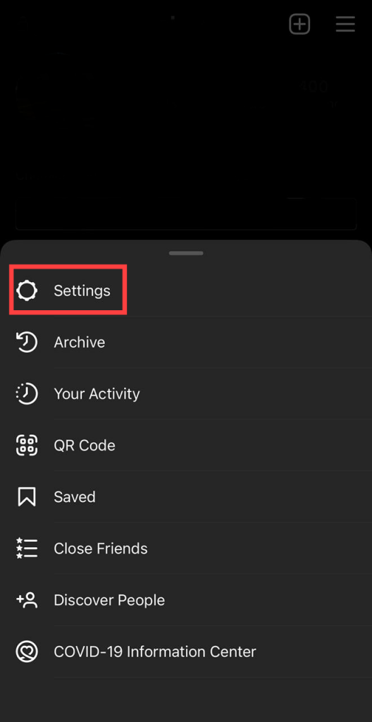 business instagram account settings