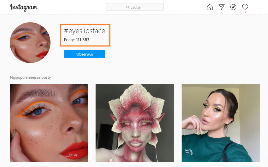 #eyeslipsface challenge spread to Instagram