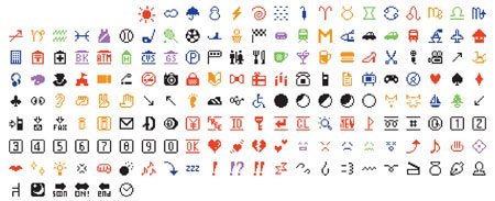 The original colorful emoji set by Kurita