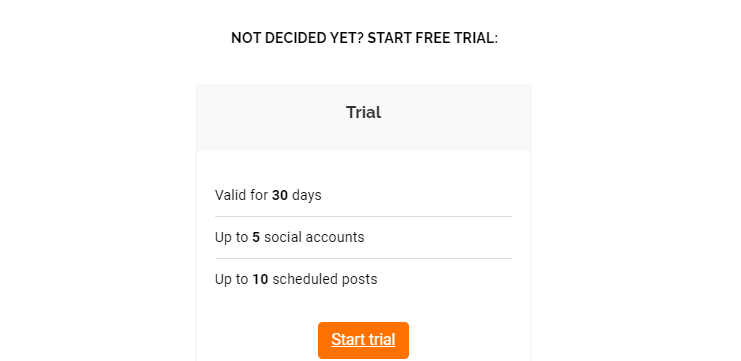 Start free trial