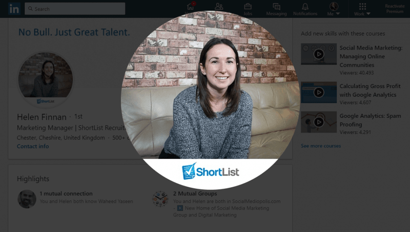 Shortlist's marketing manager Helen Finnan is a proponent of LinkedIn employee advocacy