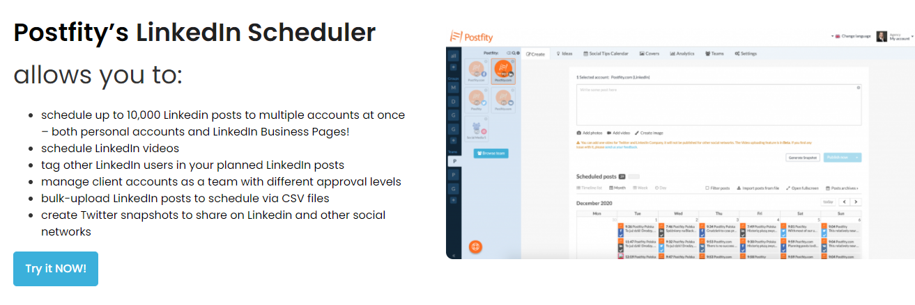 coschedue alternative postfity dashboard