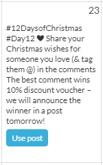 12 days of christmas social media post template 