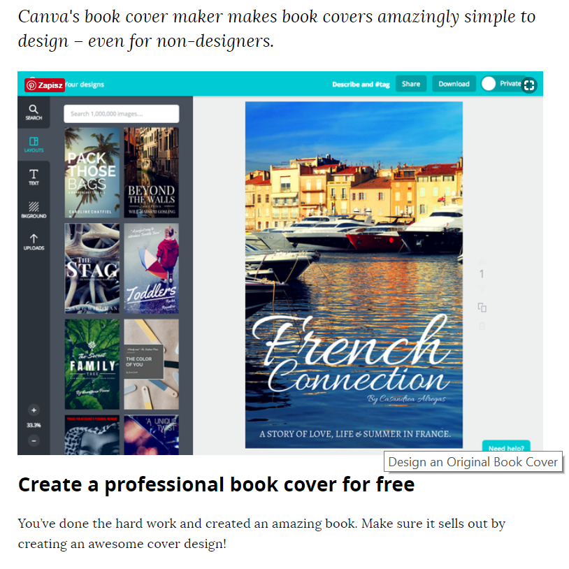  canva book cover maker - for repurposing content